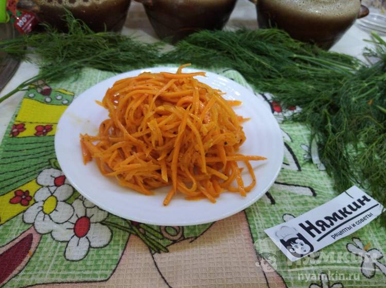 Морковь по-корейски с чесноком и кориандром