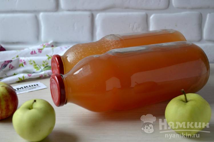 Натуральный яблочный сок без сахара в соковарке на зиму