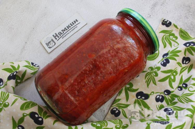Заправка для макарон на зиму из томатов и сладких перцев