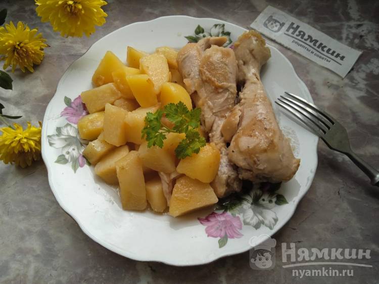 Картофель с курицей в мультиварке - рецепт для мультиварки - Patee. Рецепты