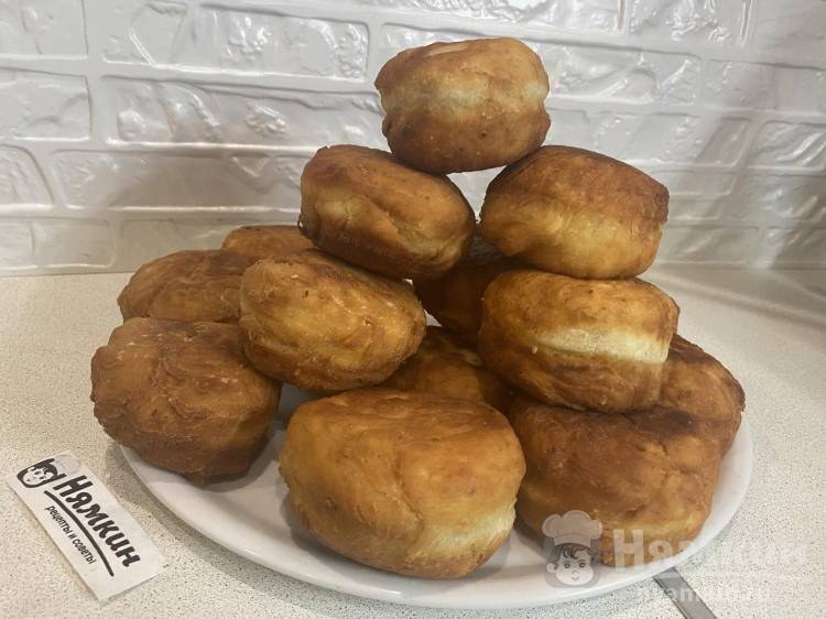 Картофельные пончики на дрожжах на сковороде