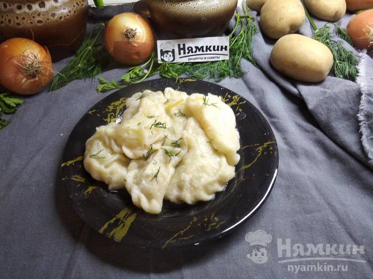 Вареники с картошкой и капустой — рецепт с фото пошагово