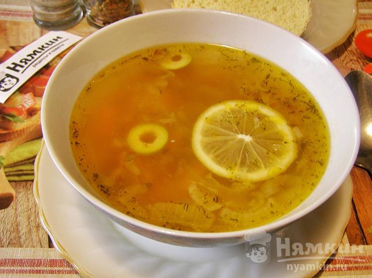 Рассольник с колбасой и копченостями – рецепт с фото супа с перловкой