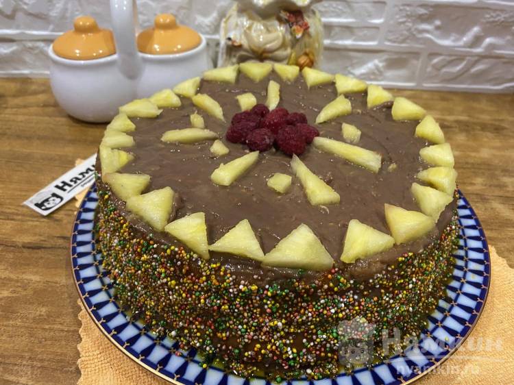 Бисквитный торт с заварным кремом: рецепт с фото пошагово