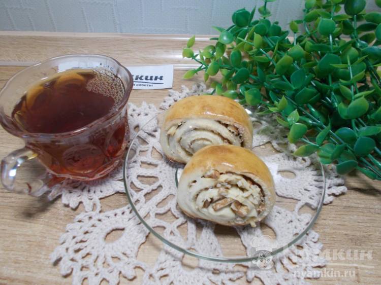 Печенье на кефире с грецкими орехами и сахаром в духовке