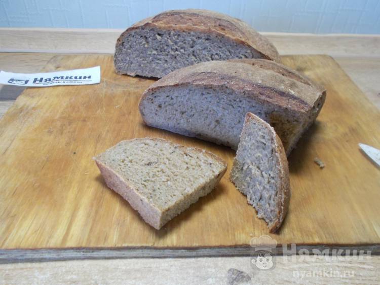 Ржаной хлеб на дрожжах с тмином в духовке