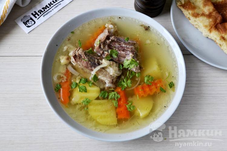 Чеченский суп Нохчи чорп из говядины