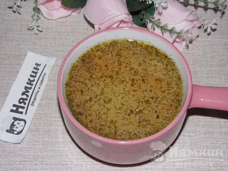 Куриный суп с вермишелью и картофелем в мультиварке