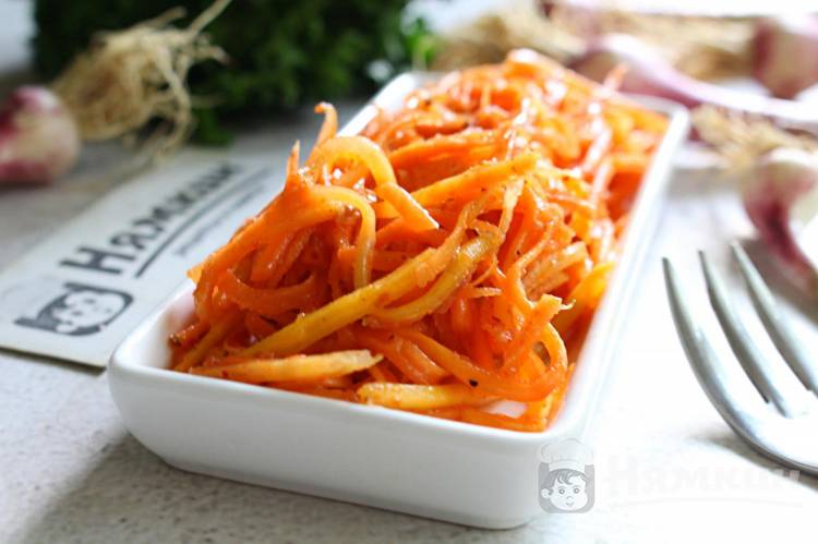 Морковь по-корейски в домашних условиях с уксусом и соевым соусом