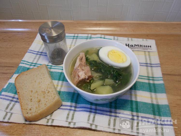 Вариант 1: Классический куриный суп с яйцом и овощами