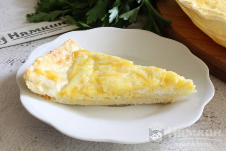 Лезгинская Алуга — открытый пирог с сырной начинкой