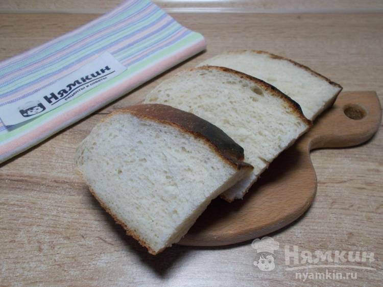Пышный пшеничный хлеб на дрожжах в духовке