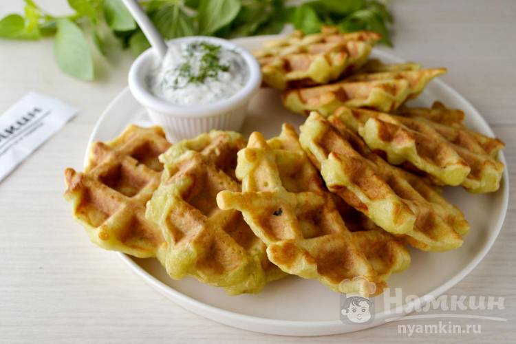 Бельгийские вафли из картофельного пюре в вафельнице — рецепт с фото пошагово