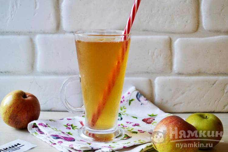 Холодный яблочный чай с мятой в домашних условиях