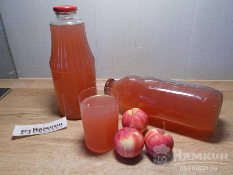 Яблочный сок без сахара в соковарке на зиму