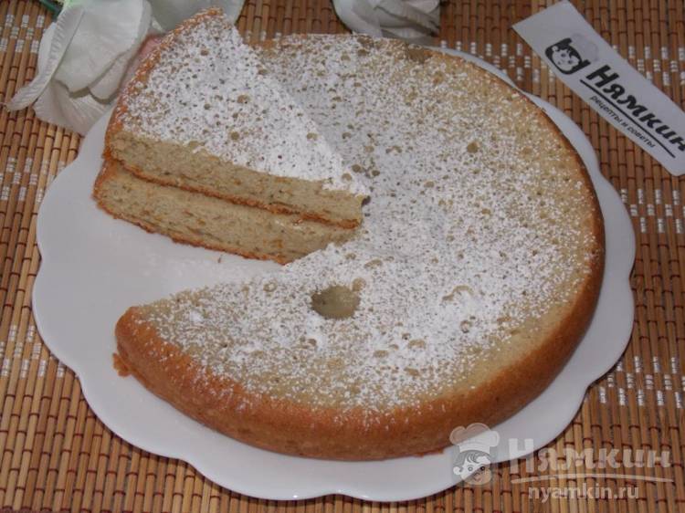 Бисквитный пирог в мультиварке на скорую руку рецепты с фото