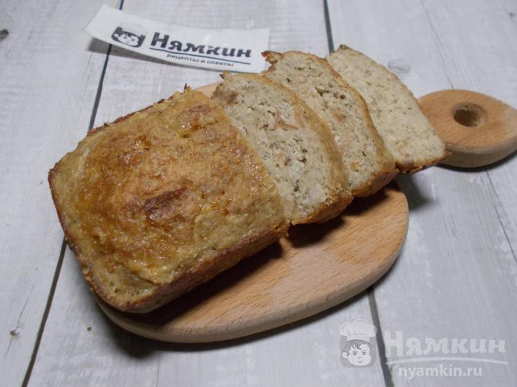 Мясная запеканка из фарша с хлебом и сливками в духовке