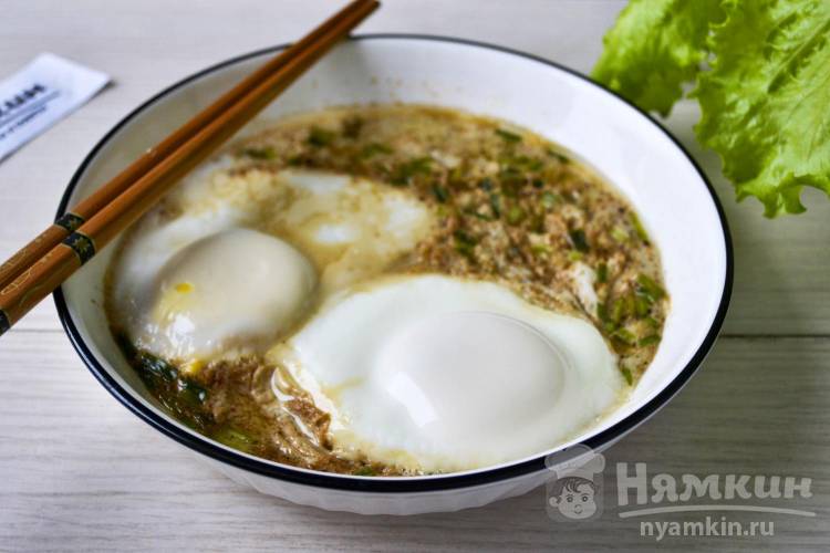 Яйца на пару с соевым соусом по-китайски