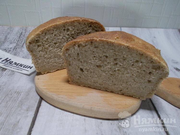 Полезный хлеб на закваске из ячменной муки в духовке