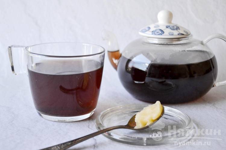 Чай травяной с мятой и черноплодной рябиной