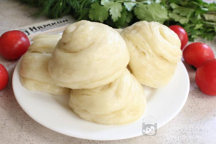 Ютаза из кислого теста — паровые булочки по-киргизски