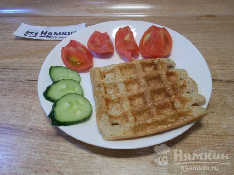 ПП вафли с отрубями и ряженкой без сахара в электровафельнице