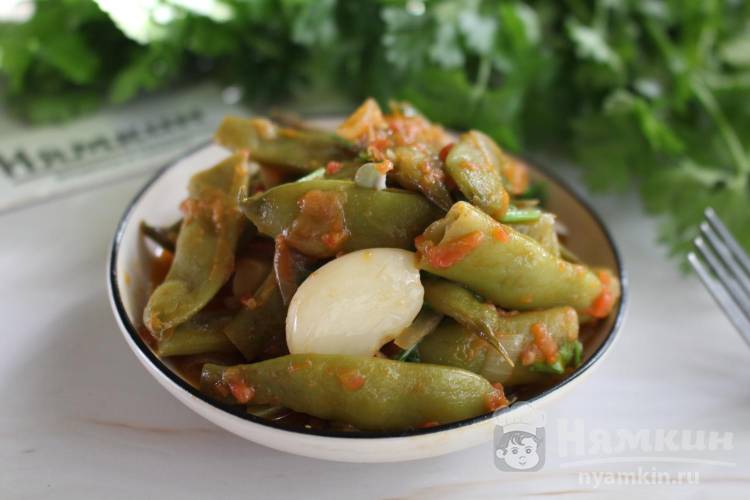 Зеленая стручковая фасоль по-ливански Лубие би зет