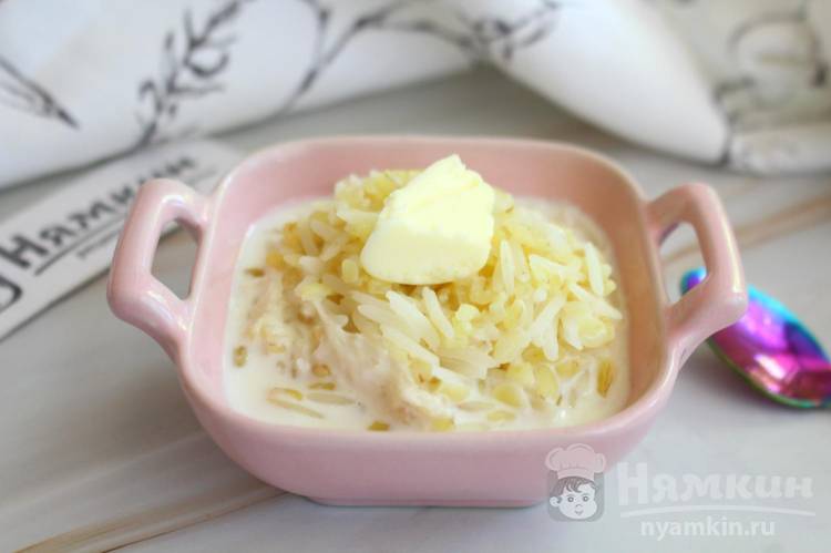Молочная рисовая каша с булгуром